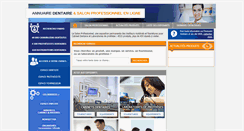 Desktop Screenshot of annuairedentaire.com